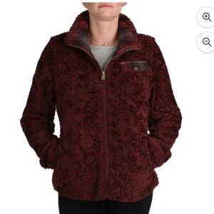 Pendleton burgundy teddy Sherpa coat